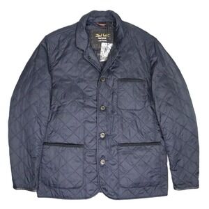 Barbour for Land Rover Quilted Racer Quilt Jacket Navy Blue XXL Range Rover‎